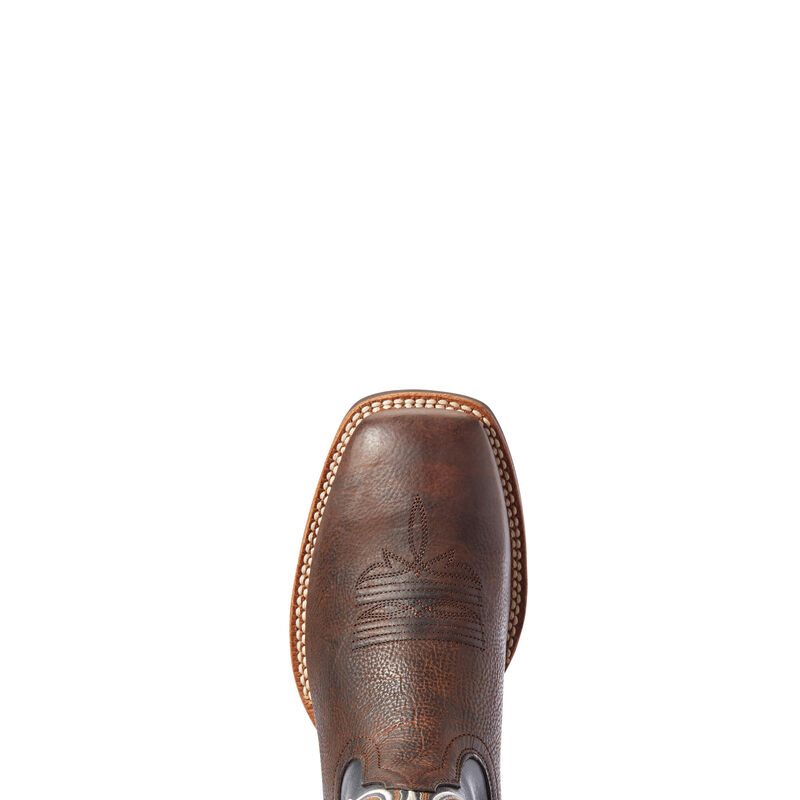 Buty Kowbojki Męskie Ariat Double Kicker Ciemny Brązowe | PL-863152