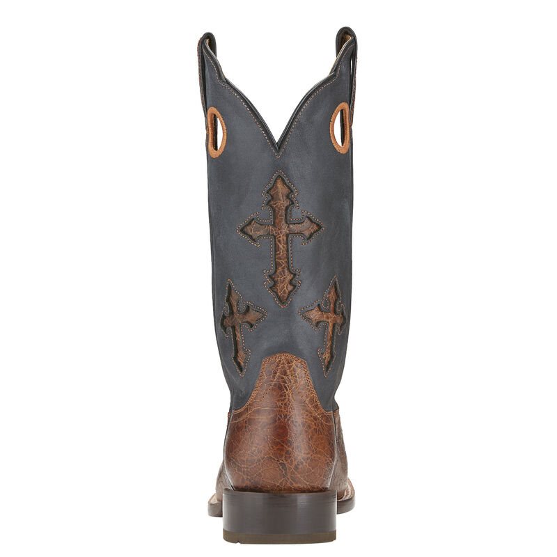 Buty Kowbojki Męskie Ariat Ranchero Brązowe Szare | PL-258638