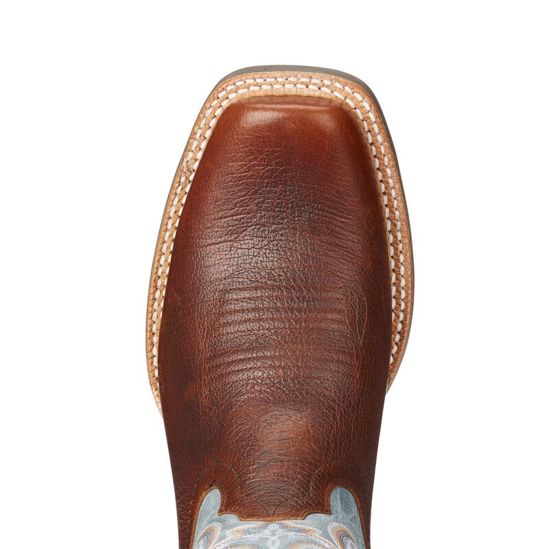 Buty Kowbojki Męskie Ariat Relentless Advantage Brązowe Srebrne | PL-537557