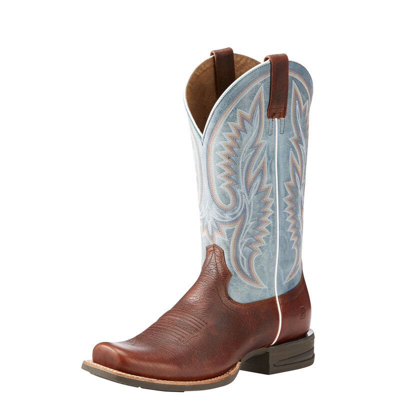 Buty Kowbojki Męskie Ariat Relentless Advantage Brązowe Srebrne | PL-537557