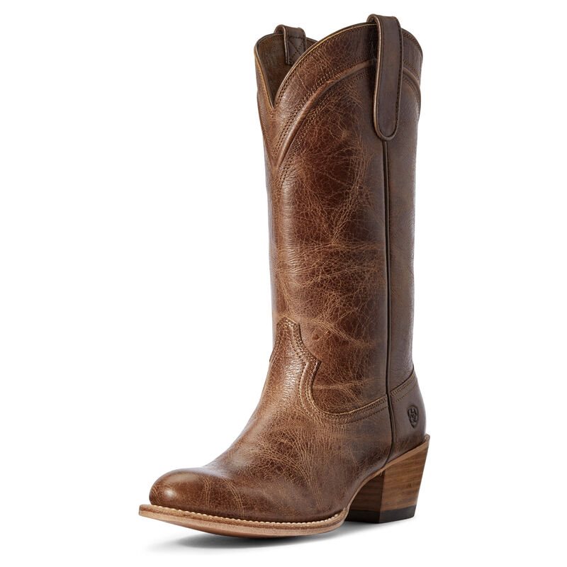 Buty Zachodnie Damskie Ariat Desert Paisley Ciemny Brązowe | PL-394986