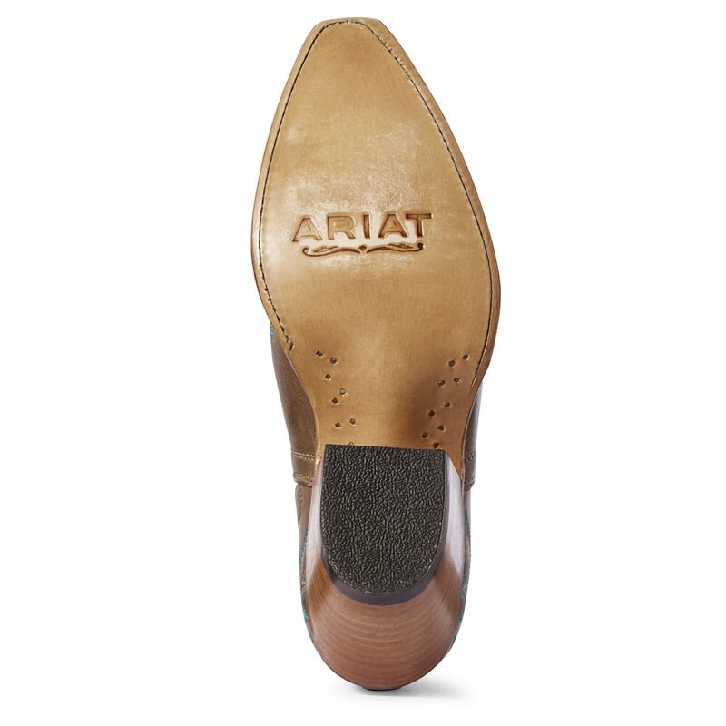 Buty Zachodnie Damskie Ariat Dixon Brązowe Niebieskie | PL-618149