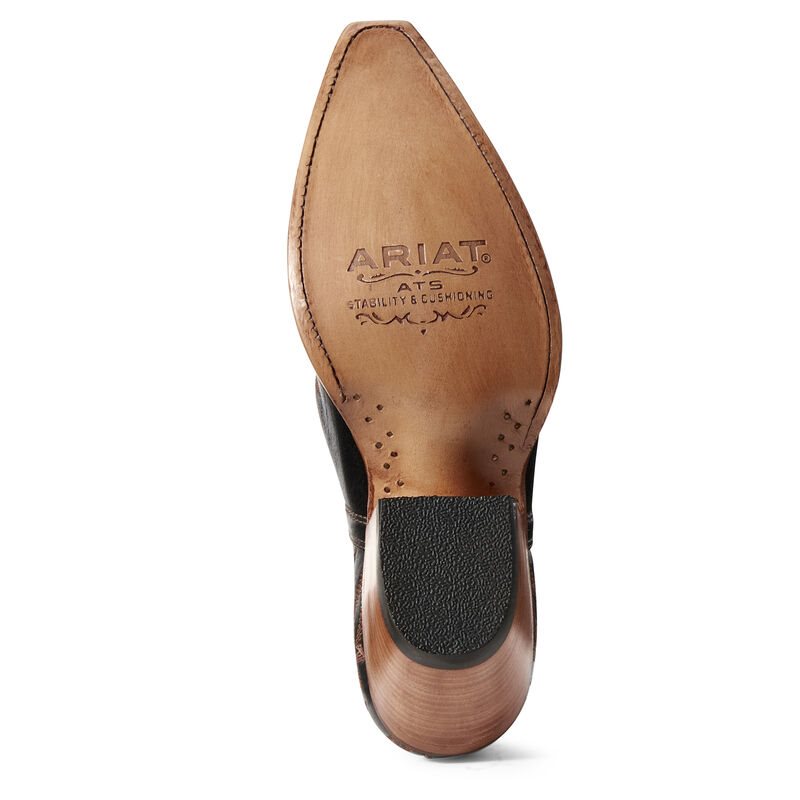 Buty Zachodnie Damskie Ariat Dixon Czarne Brązowe | PL-323513