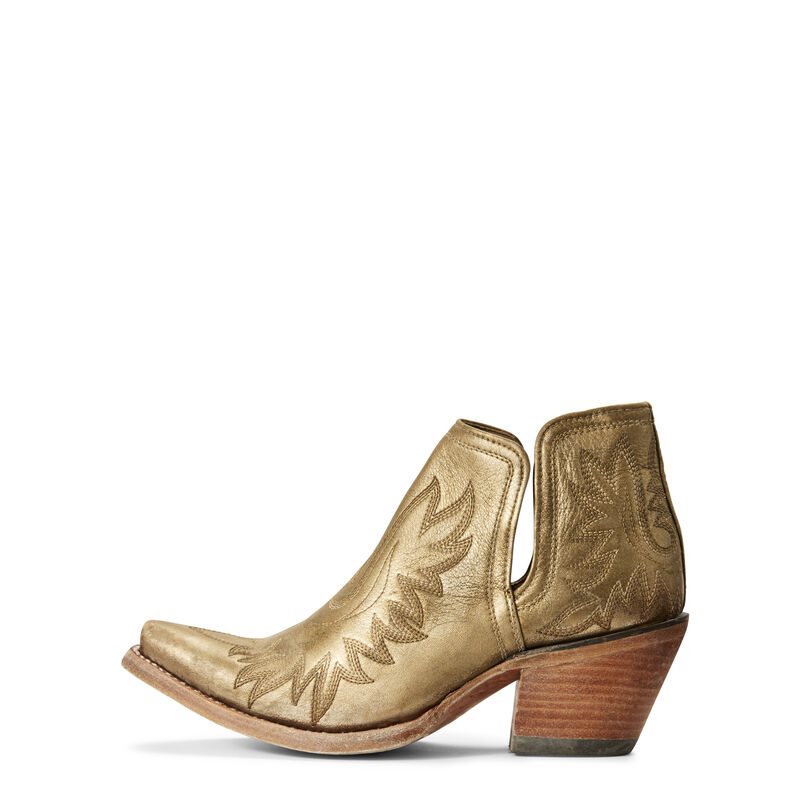 Buty Zachodnie Damskie Ariat Dixon Złote | PL-800532