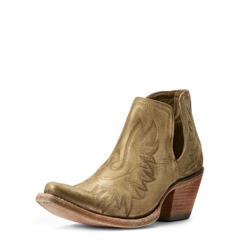 Buty Zachodnie Damskie Ariat Dixon Złote | PL-800532