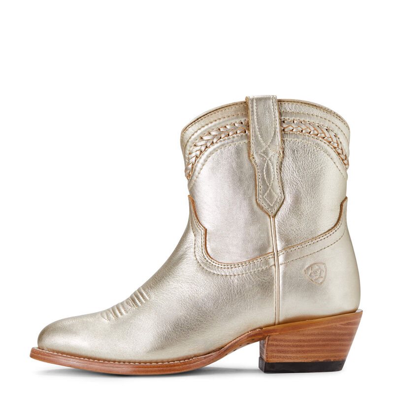 Buty Zachodnie Damskie Ariat Legacy R Metalowym Metal Złote | PL-883114