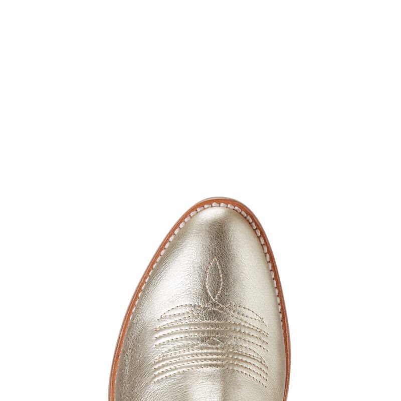 Buty Zachodnie Damskie Ariat Legacy R Metalowym Metal Złote | PL-883114