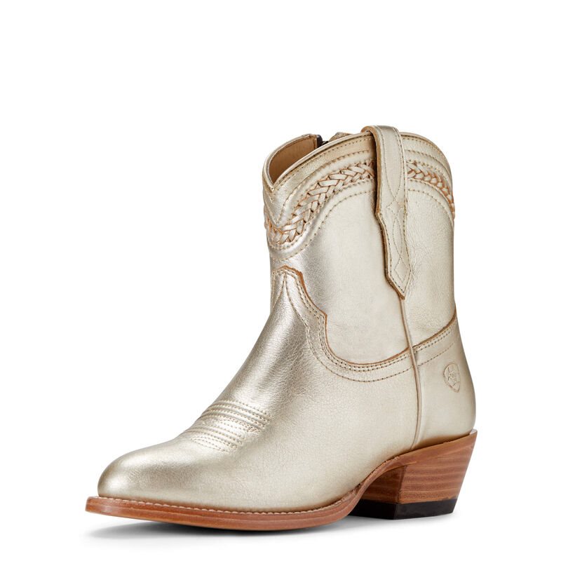 Buty Zachodnie Damskie Ariat Legacy R Metalowym Metal Złote | PL-883114