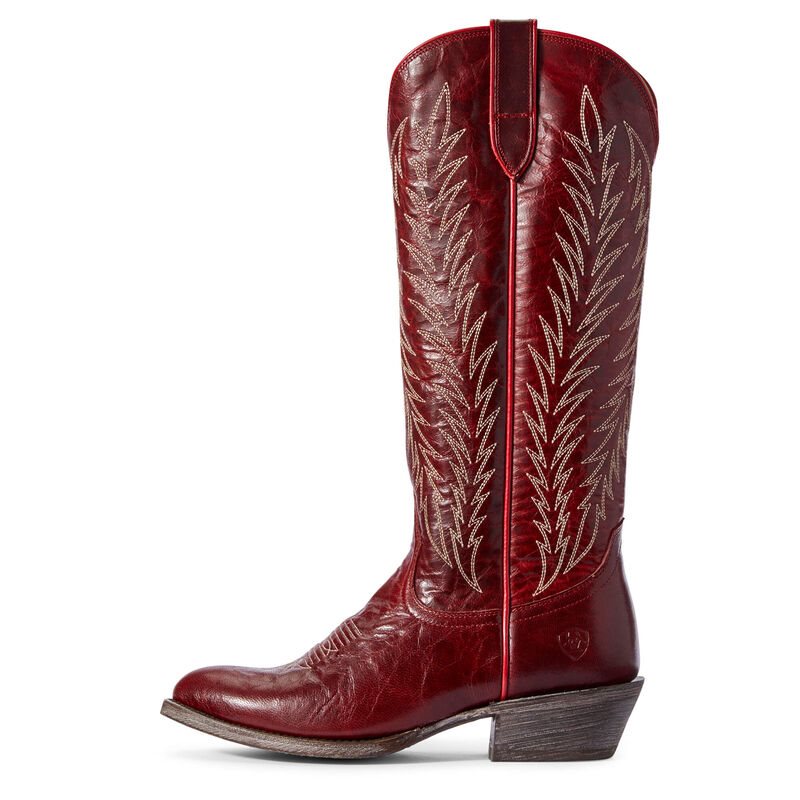 Buty Zachodnie Damskie Ariat Legacy Two Step Bordowe | PL-556333