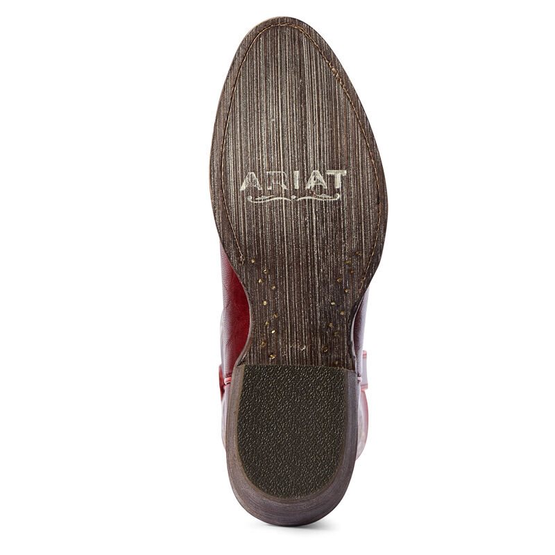 Buty Zachodnie Damskie Ariat Legacy Two Step Bordowe | PL-556333