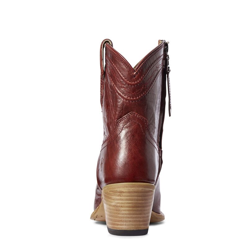 Buty Zachodnie Damskie Ariat Legacy X Metalowym Bordowe | PL-959657