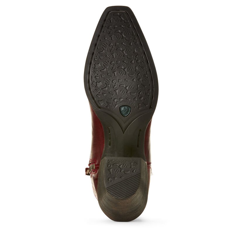 Buty Zachodnie Damskie Ariat Lovely Bordowe | PL-821957