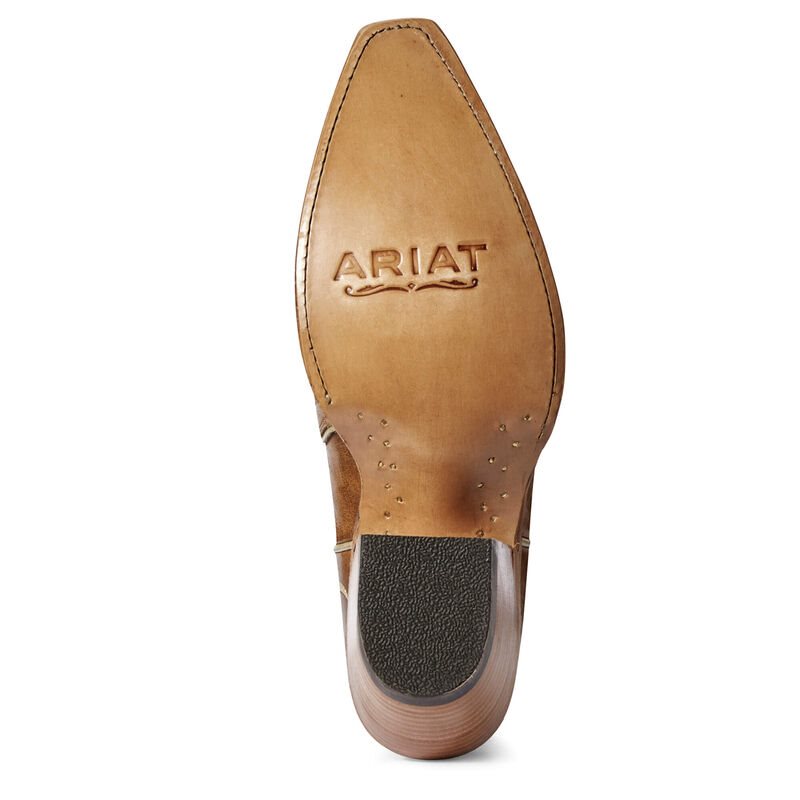 Buty Zachodnie Damskie Ariat Pearl Brązowe | PL-559328