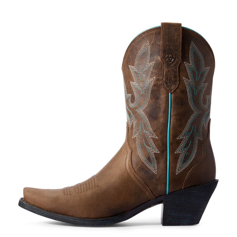 Buty Zachodnie Damskie Ariat Round Up Bella Brązowe | PL-445509