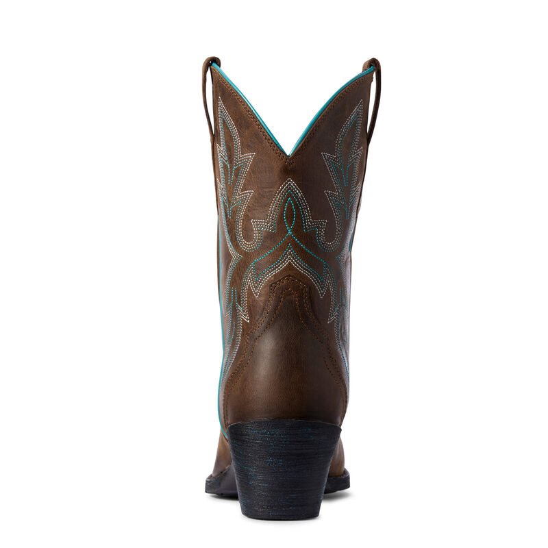 Buty Zachodnie Damskie Ariat Round Up Bella Brązowe | PL-445509