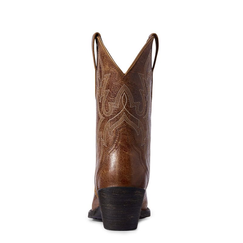 Buty Zachodnie Damskie Ariat Round Up Bella Ciemny Brązowe | PL-689476