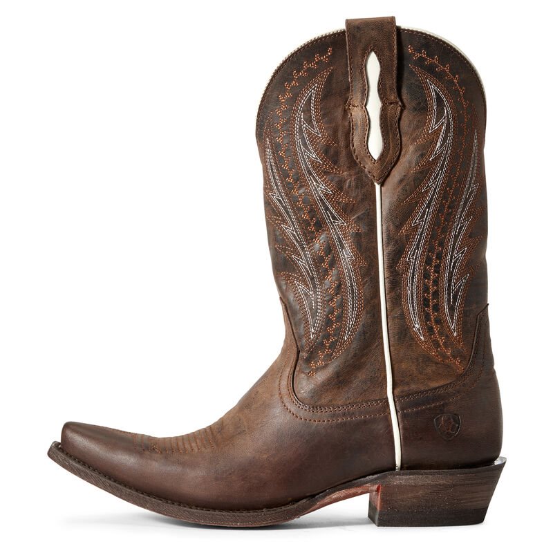 Buty Zachodnie Damskie Ariat Tailgate Brązowe | PL-740103