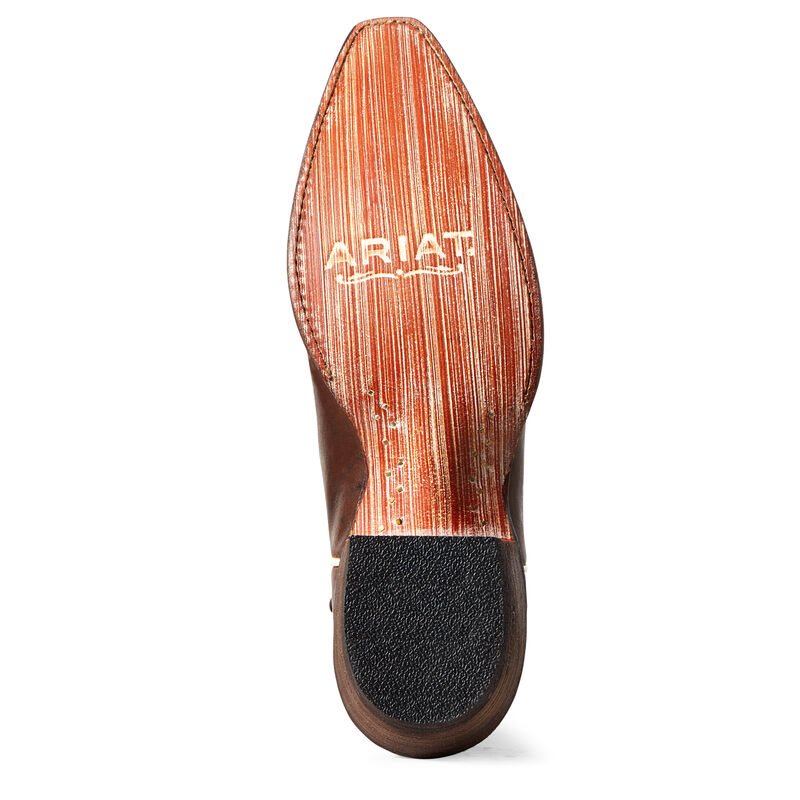 Buty Zachodnie Damskie Ariat Tailgate Brązowe | PL-740103