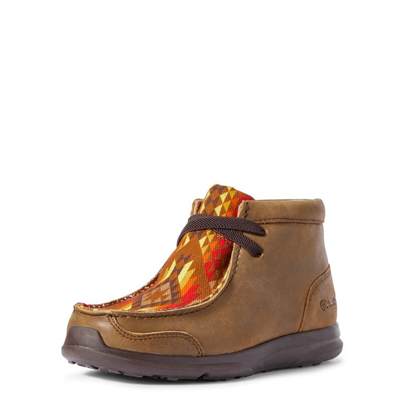 Buty Zachodnie Dziecięce Ariat Spitfire Brązowe | PL-845289