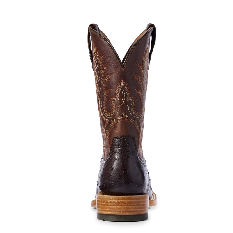 Buty Zachodnie Męskie Ariat Barker Exotics Ciemny Brązowe | PL-019925