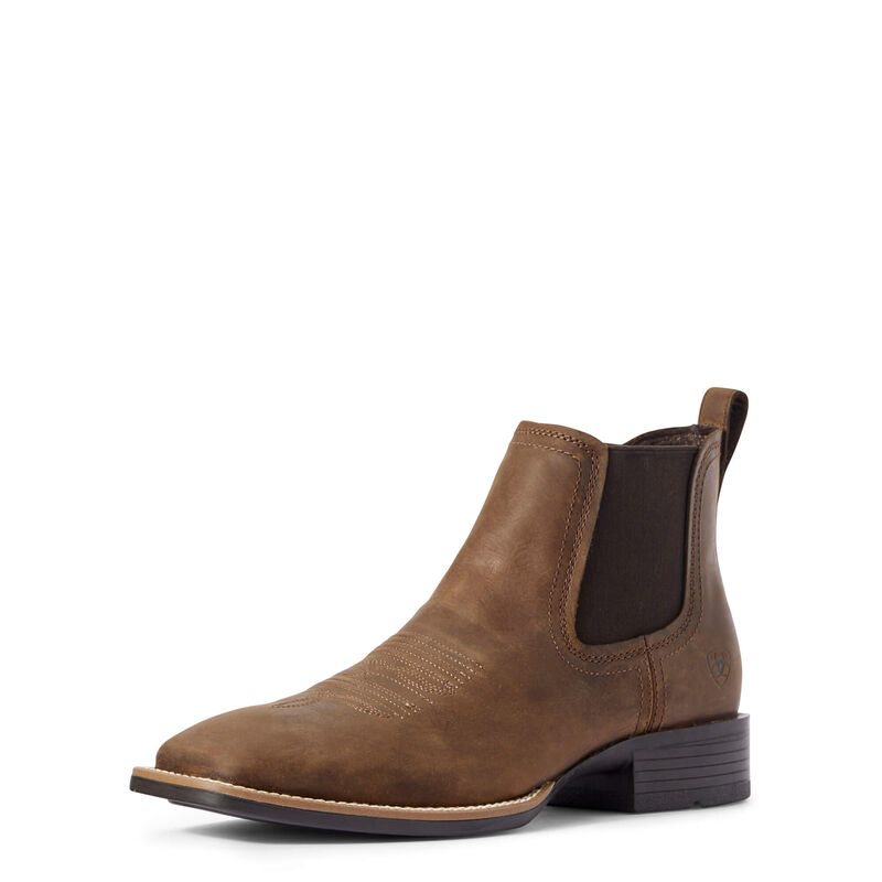 Buty Zachodnie Męskie Ariat Booker Ultra Brązowe | PL-909332