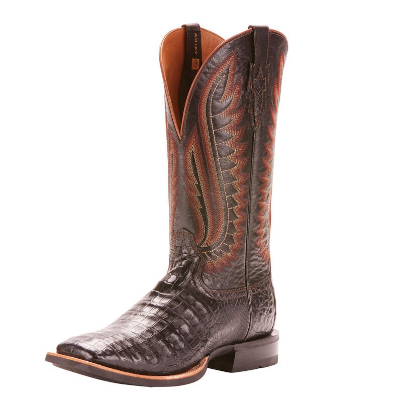 Buty Zachodnie Męskie Ariat Double Down Bordowe | PL-724905