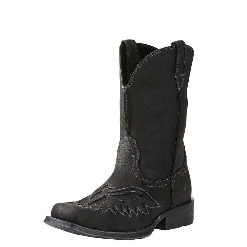 Buty Zachodnie Męskie Ariat Rambler Renegade Czarne | PL-901161