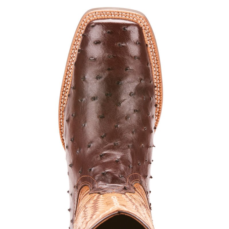 Buty Zachodnie Męskie Ariat Relentless Platinum Czerwone Brązowe | PL-047318