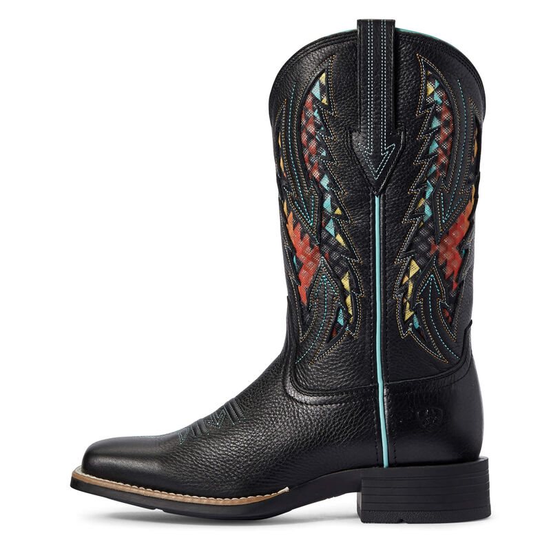 Buty Kowbojki Damskie Ariat Blackjack VentTEK Czarne | PL-379546