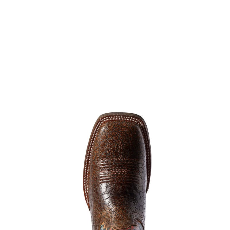 Buty Kowbojki Damskie Ariat Circuit Savanna Czekolada Kolorowe | PL-731275