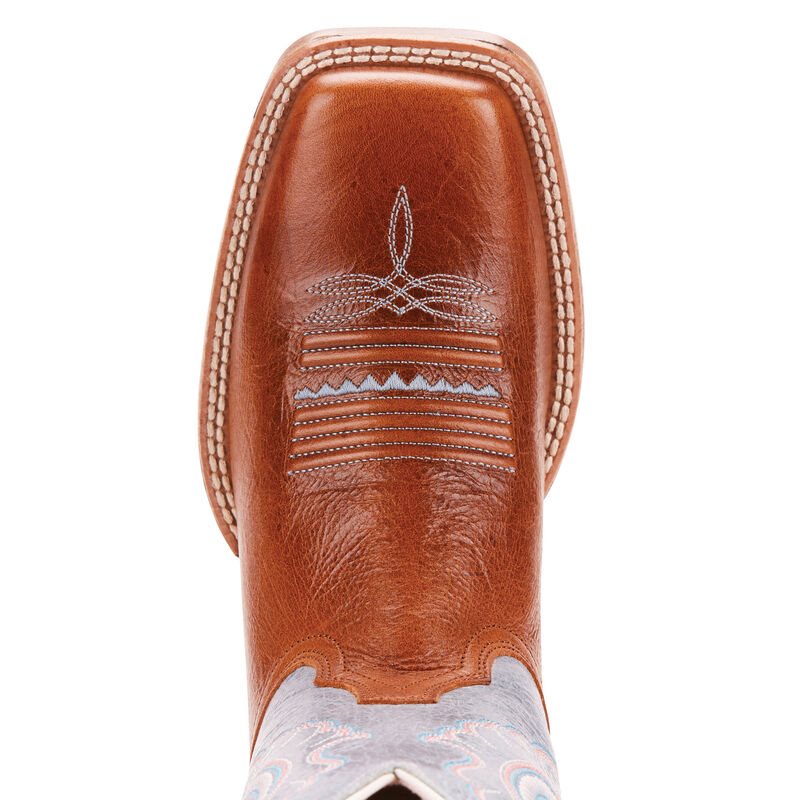 Buty Kowbojki Damskie Ariat PrimeTime Brązowe Fioletowe | PL-493772