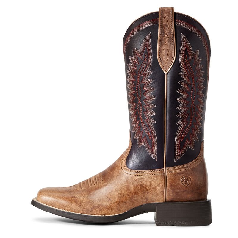 Buty Kowbojki Damskie Ariat Quickdraw Legacy Brązowe Szare Fioletowe | PL-573940