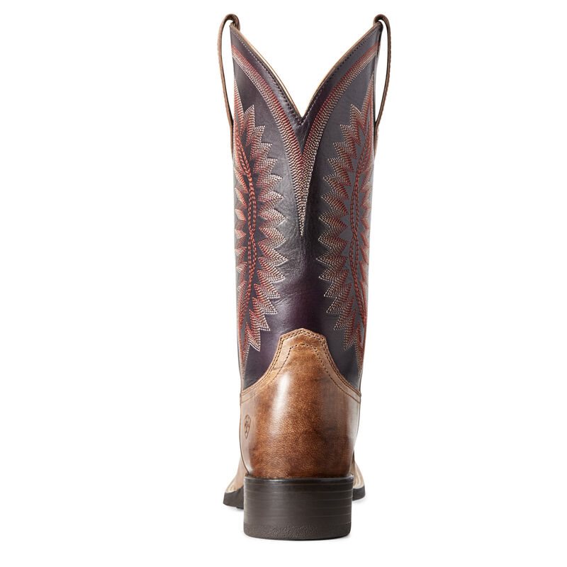 Buty Kowbojki Damskie Ariat Quickdraw Legacy Brązowe Szare Fioletowe | PL-573940