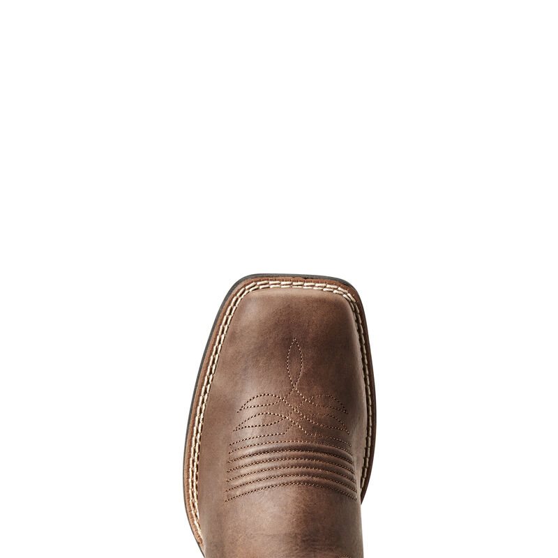 Buty Kowbojki Damskie Ariat Round Up Ryder Brązowe Niebieskie | PL-149034