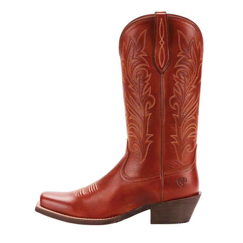 Buty Kowbojki Damskie Ariat Round Up Stockyards Beżowe | PL-273836