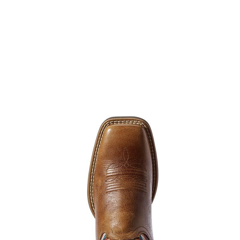 Buty Kowbojki Damskie Ariat Round Up Willow Ciemny Brązowe | PL-333385