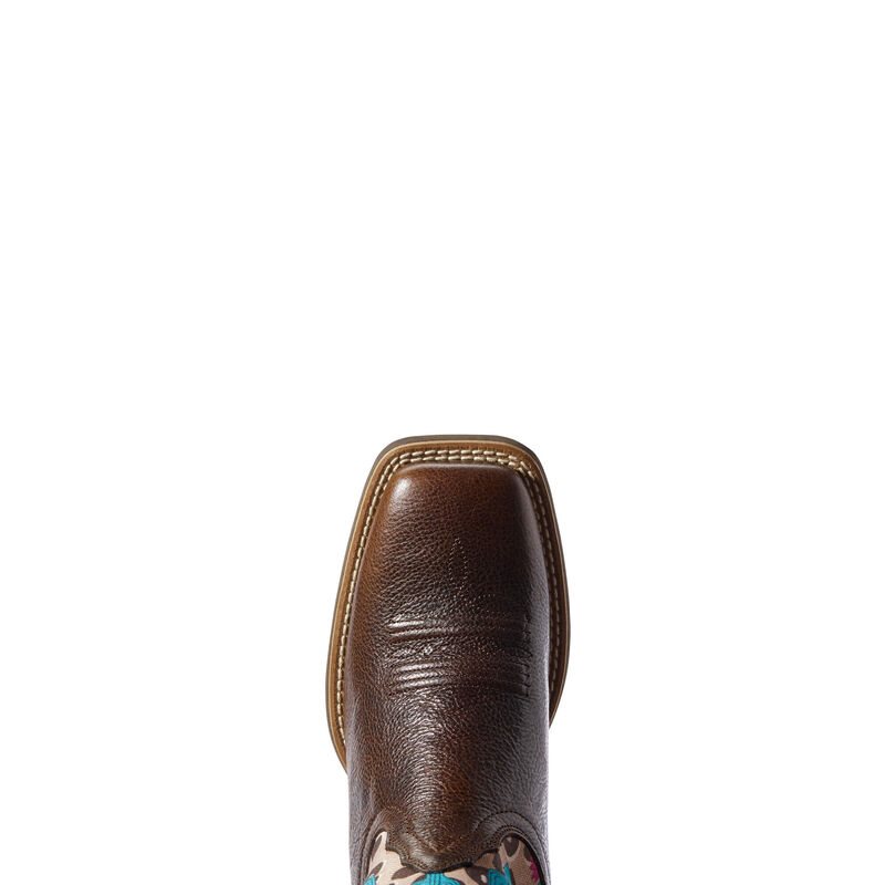 Buty Kowbojki Damskie Ariat Round Up Willow Czekolada | PL-913025