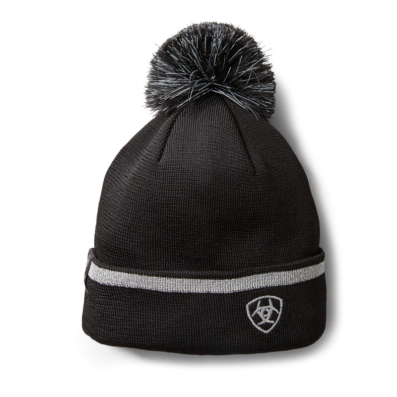 Czapki Beanie Damskie Ariat TEK Reflective Beanie Czarne | PL-733854