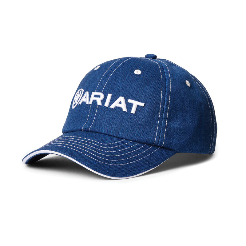 Czapki Męskie Ariat Team II Caps Niebieskie Białe | PL-806095