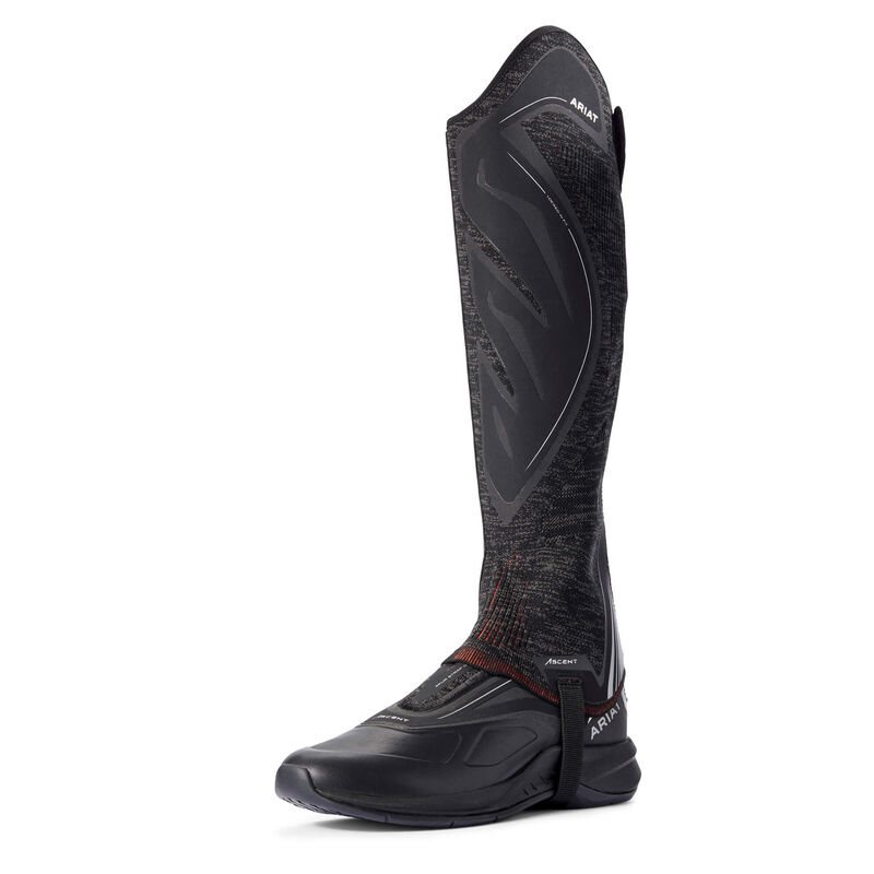 Half Chaps Męskie Ariat Ascent Half Chap Czarne Czerwone | PL-091287