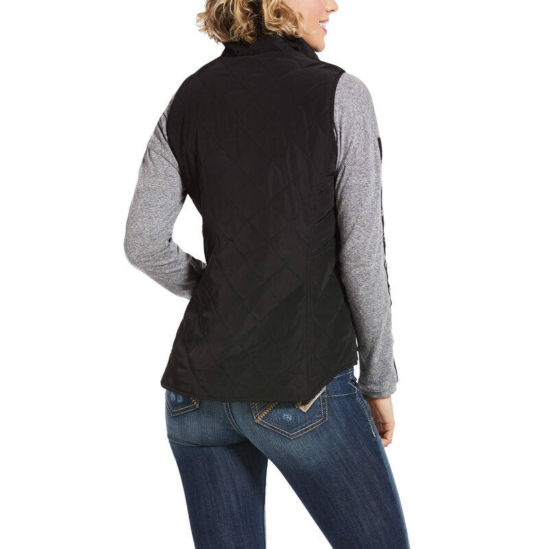 Kamizelki Damskie Ariat Reversible Dilon Vest Czarne | PL-337476