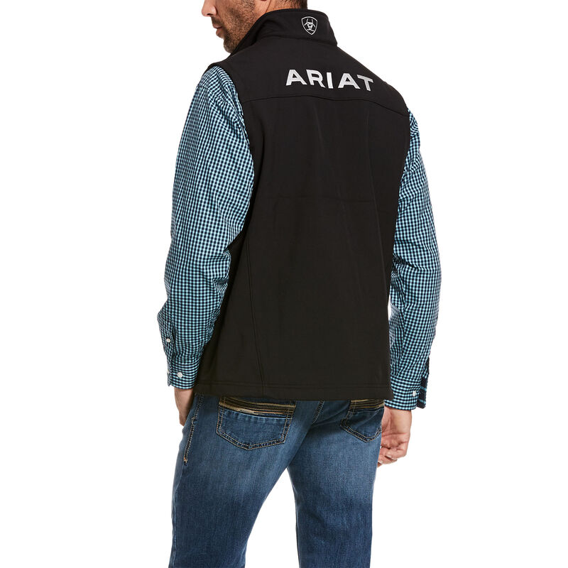 Kamizelki Męskie Ariat Logo 2.0 Softshell Vest Czarne | PL-977309