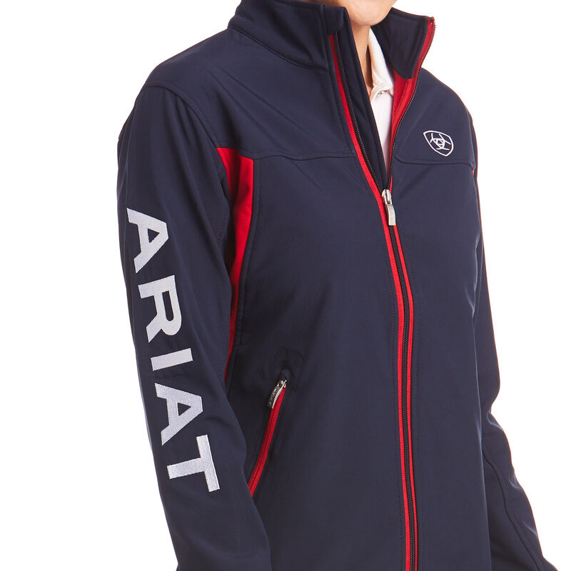 Kurtka Damskie Ariat New Team Softshell Jackets Granatowe | PL-735236