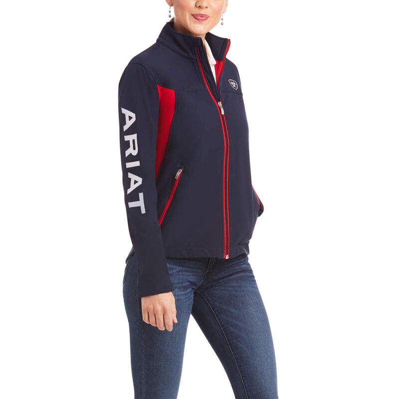 Kurtka Damskie Ariat New Team Softshell Jackets Granatowe | PL-735236