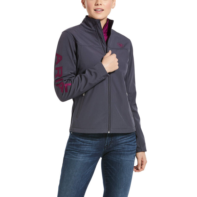 Kurtka Damskie Ariat New Team Softshell Jackets Ciemny Szare | PL-919298