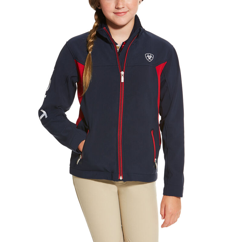 Kurtka Dziecięce Ariat New Team Softshell Jackets Granatowe | PL-417859