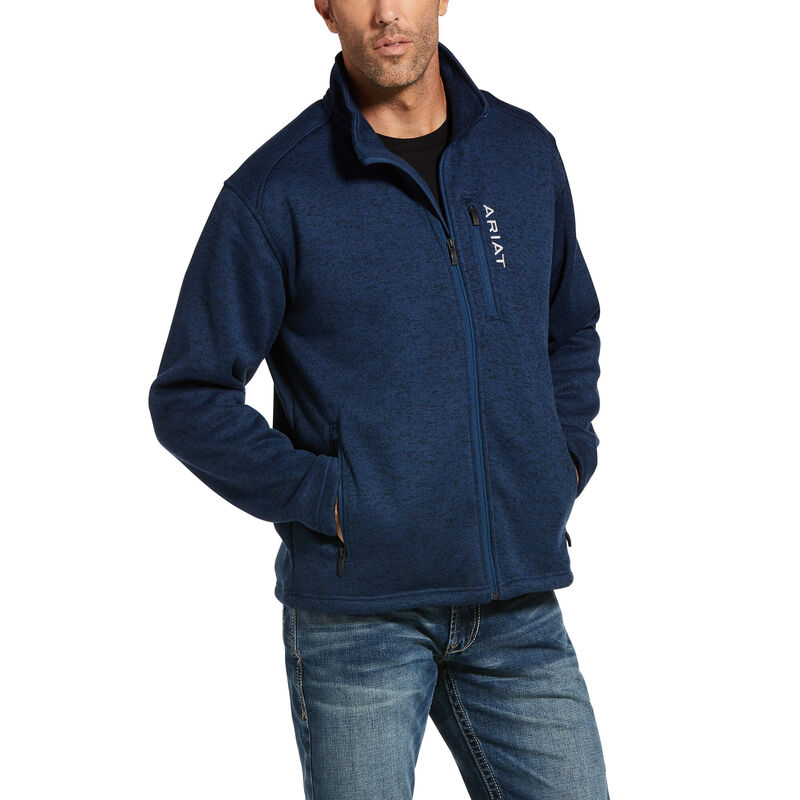 Kurtka Męskie Ariat Caldwell Full Zip Ciemny Indygo | PL-708968