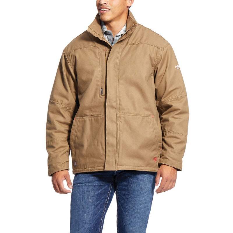 Kurtka Męskie Ariat FR Workhorse Insulated Jackets Khaki | PL-958543