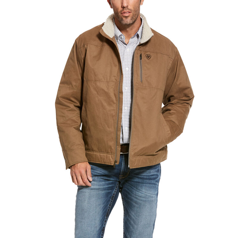 Kurtka Męskie Ariat Grizzly Płócienne Jackets Khaki | PL-797827