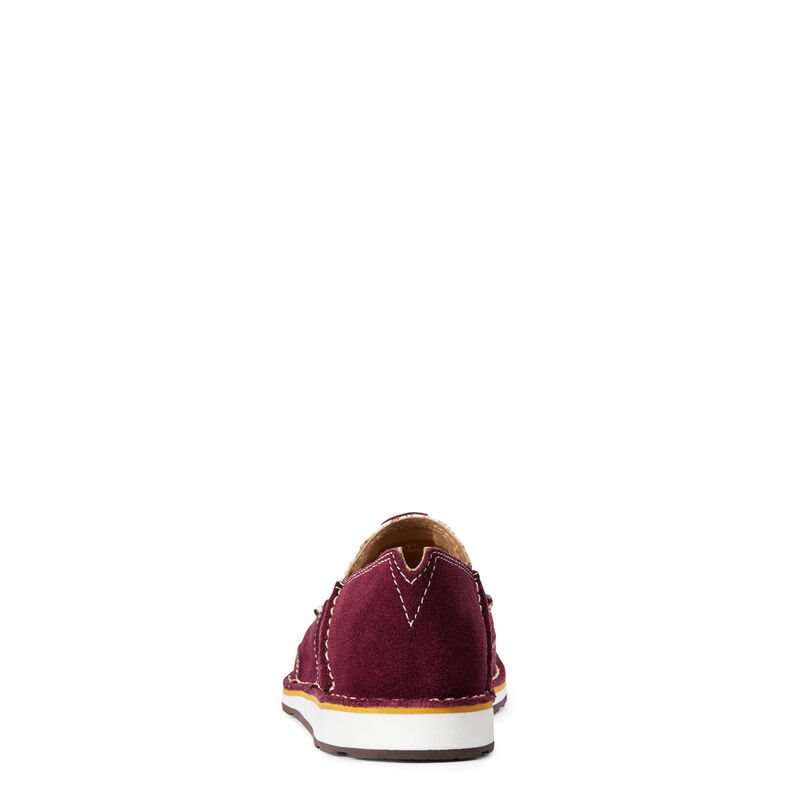 Loafersy Damskie Ariat Cruiser Bordowe Białe | PL-994651